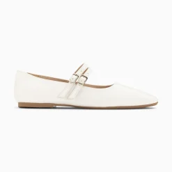 Ballerines Luce Blanches A Doubles Brides