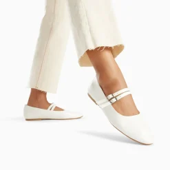 Ballerines Luce Blanches A Doubles Brides