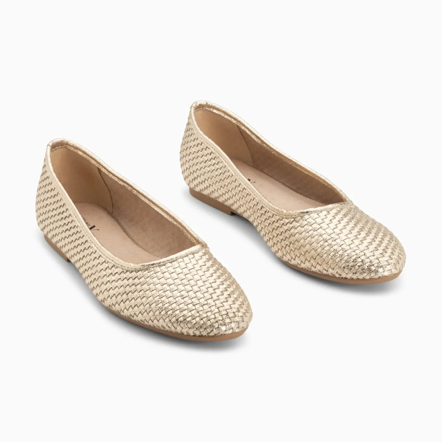 Ballerines Provence Tressees Or