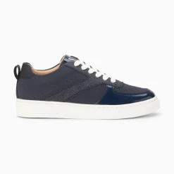 Baskets Celeste Bleu Nuit A Lacets