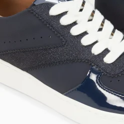 Baskets Celeste Bleu Nuit A Lacets
