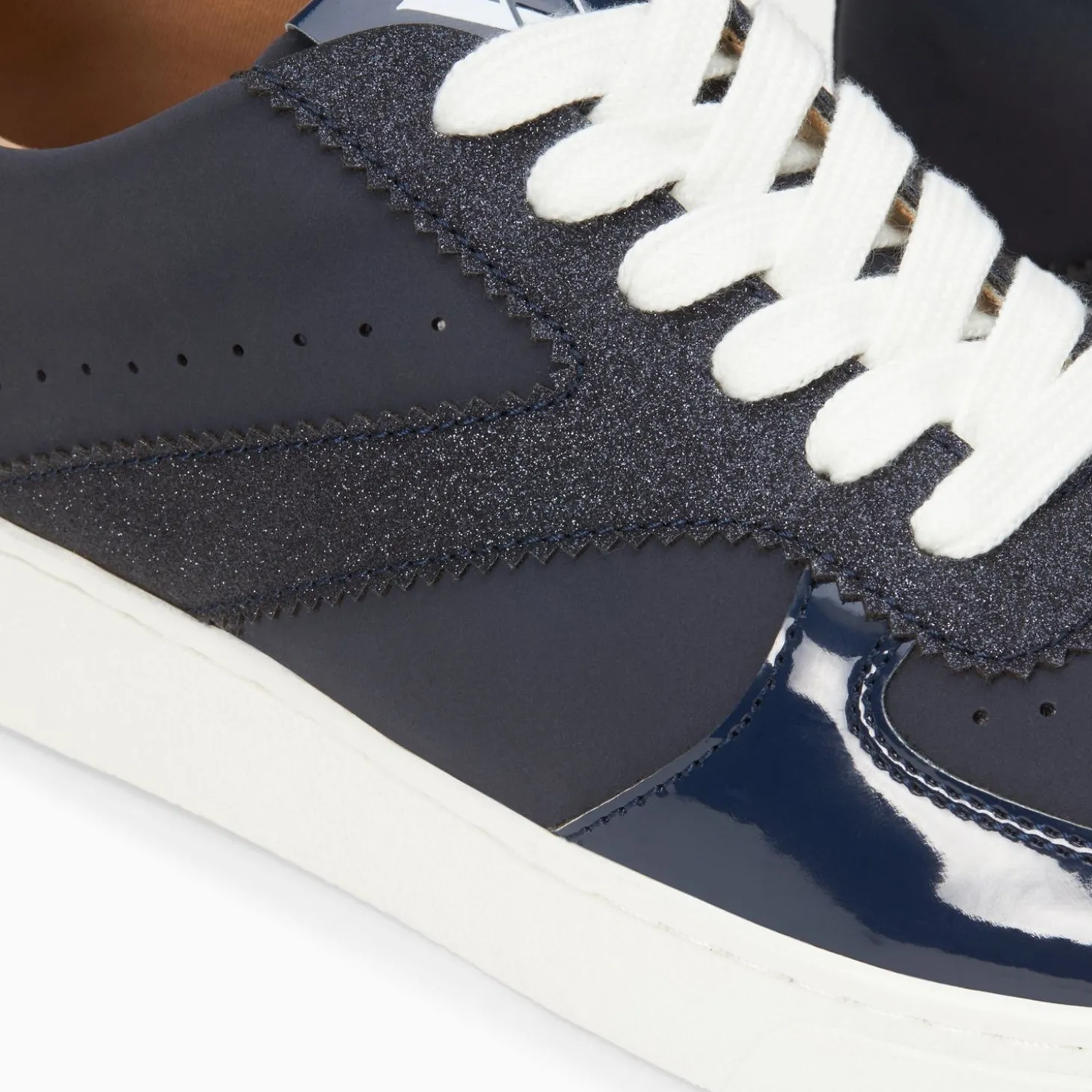 Baskets Celeste Bleu Nuit A Lacets