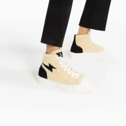 Baskets Eclair Alba Montantes Blanc Casse