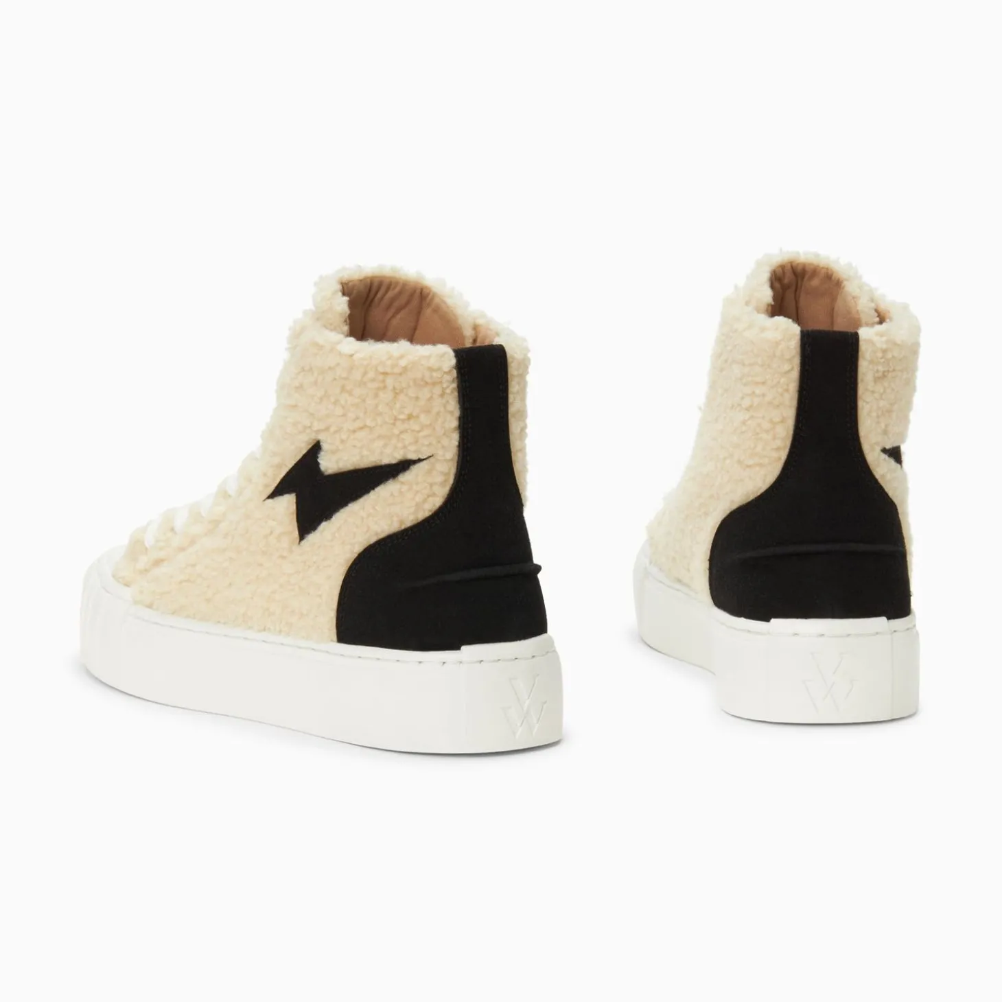 Baskets Eclair Alba Montantes Blanc Casse
