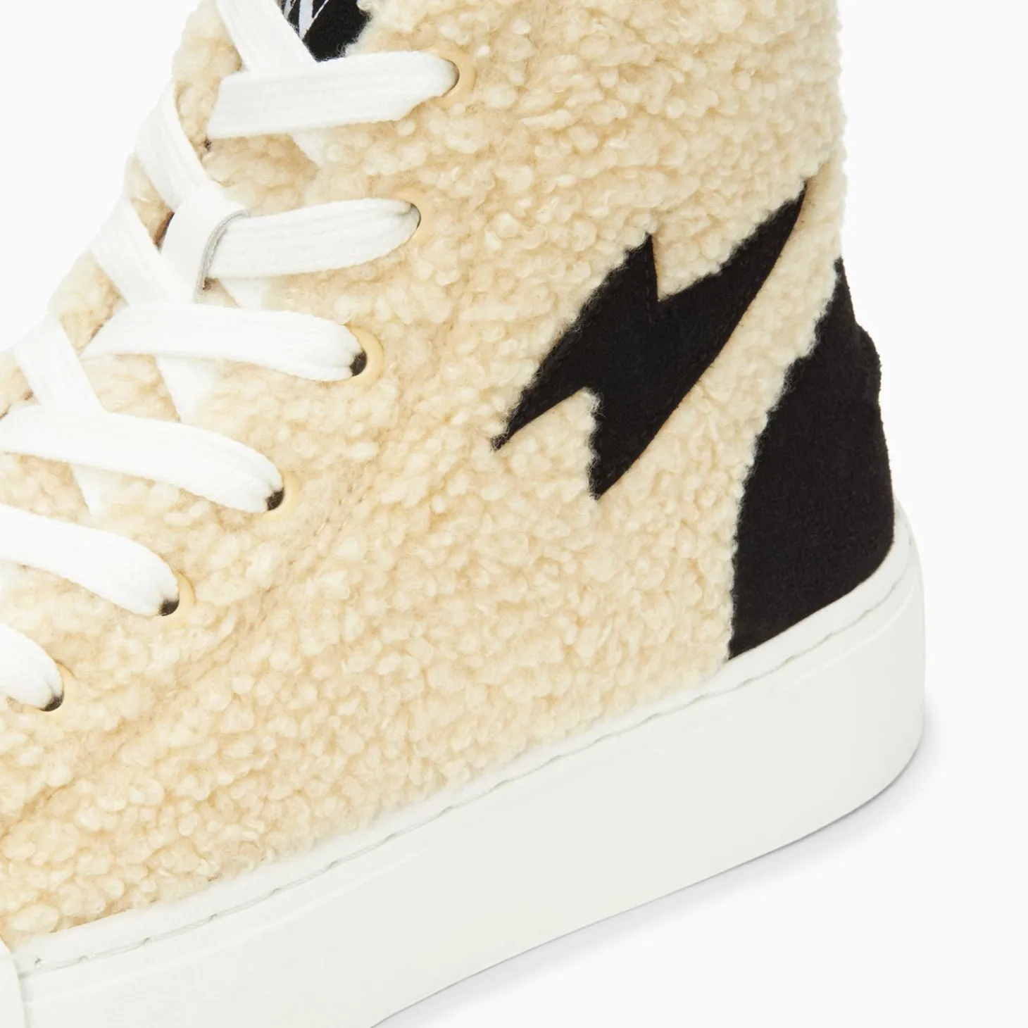 Baskets Eclair Alba Montantes Blanc Casse