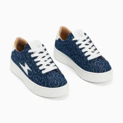 Baskets Eclair Enola Denim Coeur A Lacets