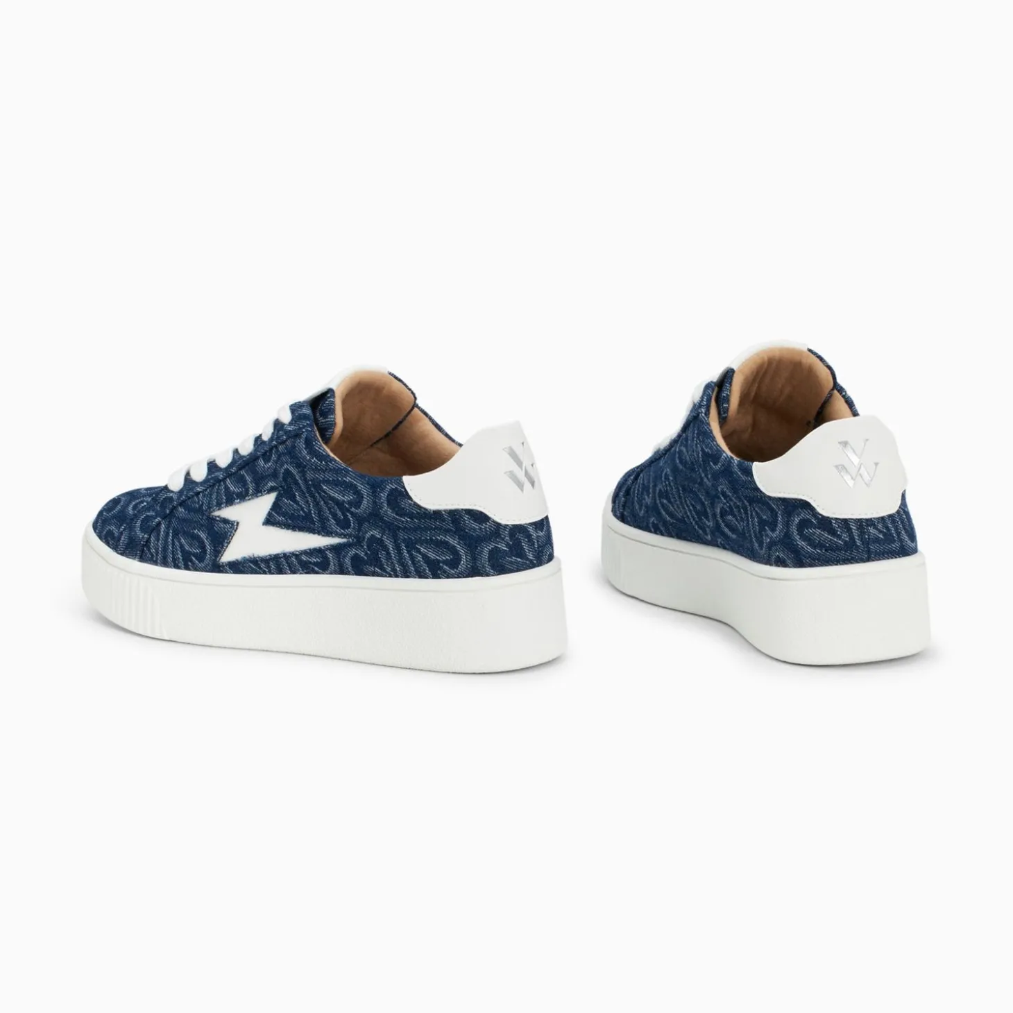 Baskets Eclair Enola Denim Coeur A Lacets