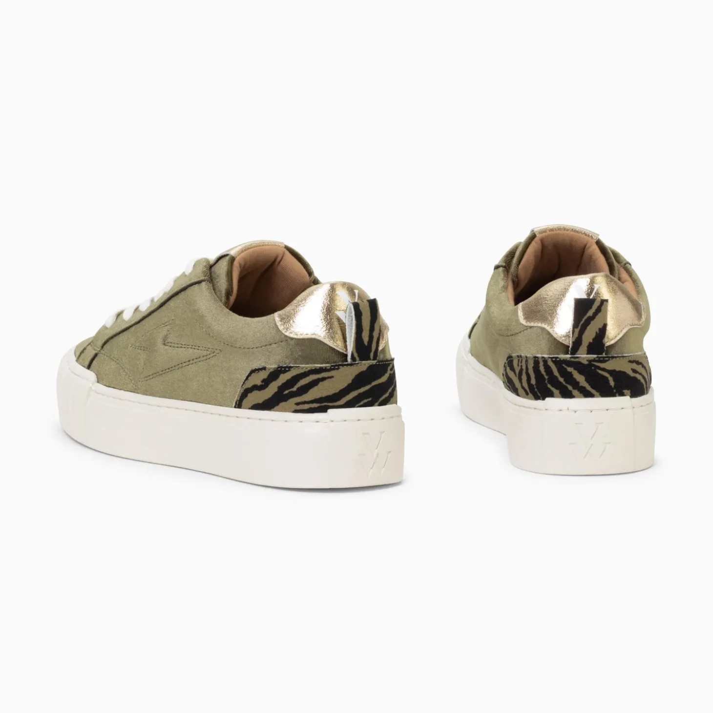 Baskets Eclair Jessie Kaki A Lacets