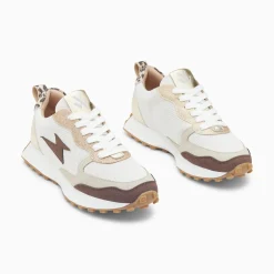 Baskets Eclair Kezia Beiges A Semelle Running