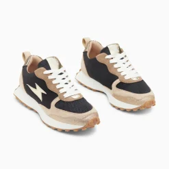 Baskets Eclair Kezia Noires A Semelle Running