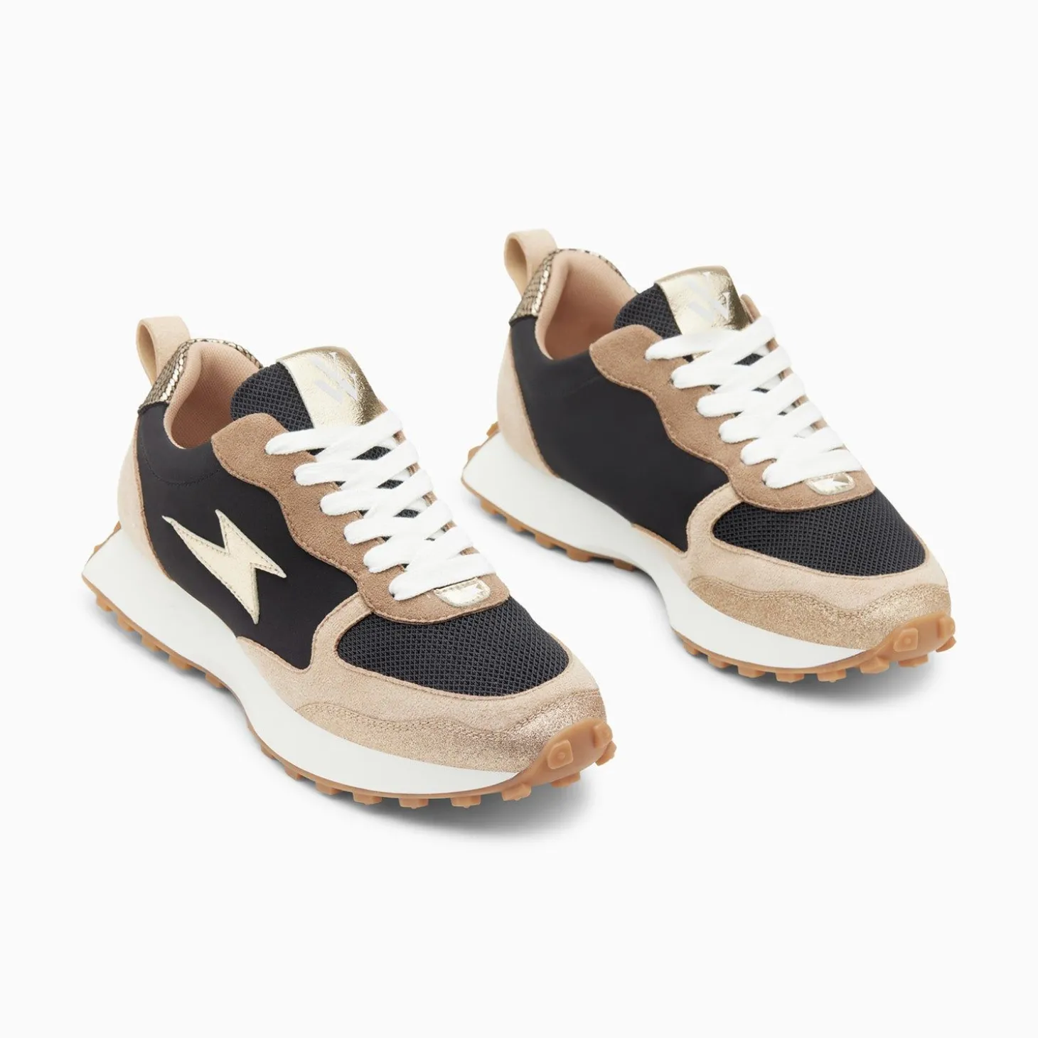 Baskets Eclair Kezia Noires A Semelle Running