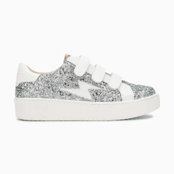 Baskets Eclair Marielle A Paillettes Argent