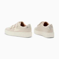 Baskets Eclair Pomeline Beige Et Or A Scratchs