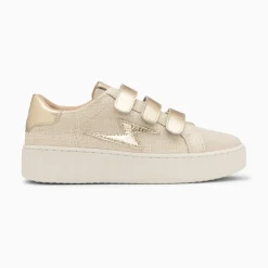 Baskets Eclair Summer Beige Et Or A Scratchs