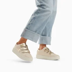 Baskets Eclair Summer Beige Et Or A Scratchs