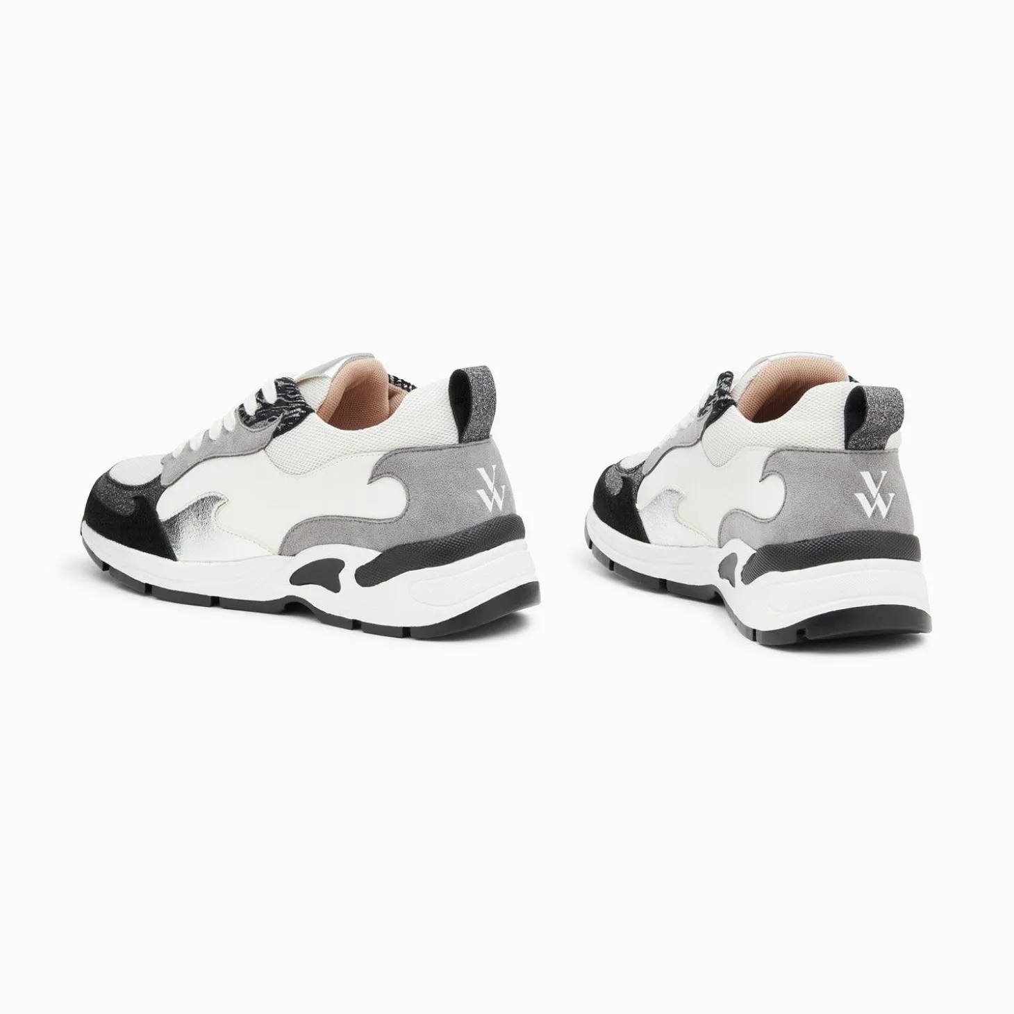 Baskets Flamme Arya Blanc Et Gris