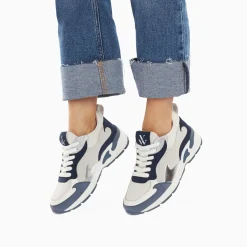 Baskets Flamme Arya Gris Et Bleu