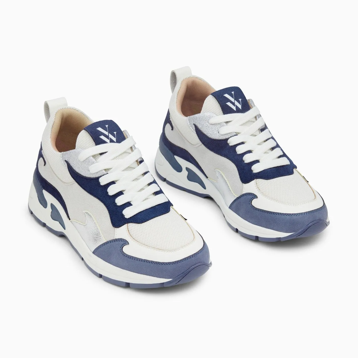 Baskets Flamme Arya Gris Et Bleu