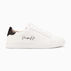 Baskets Isabella Blanc Et Noir A Lacets