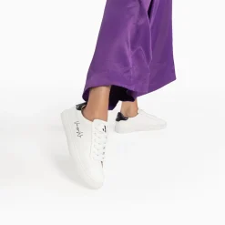 Baskets Isabella Blanc Et Noir A Lacets