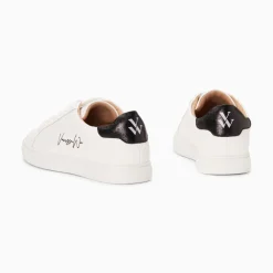 Baskets Isabella Blanc Et Noir A Lacets