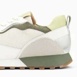 Baskets Margaux Gris Et Vert A Semelle Running