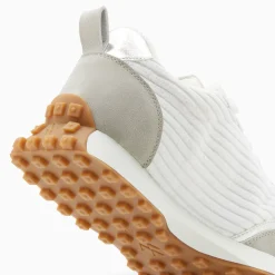 Baskets Monogramme Athenais Blanc Et Gris A Semelle Running