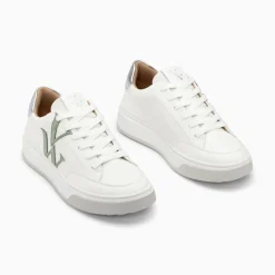 Baskets Monogramme Candice Blanc Et Vert