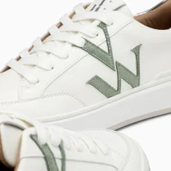 Baskets Monogramme Candice Blanc Et Vert