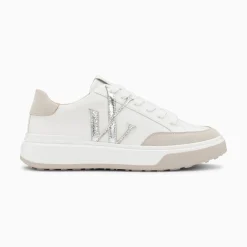Baskets Monogramme Candice Blanc Et Gris