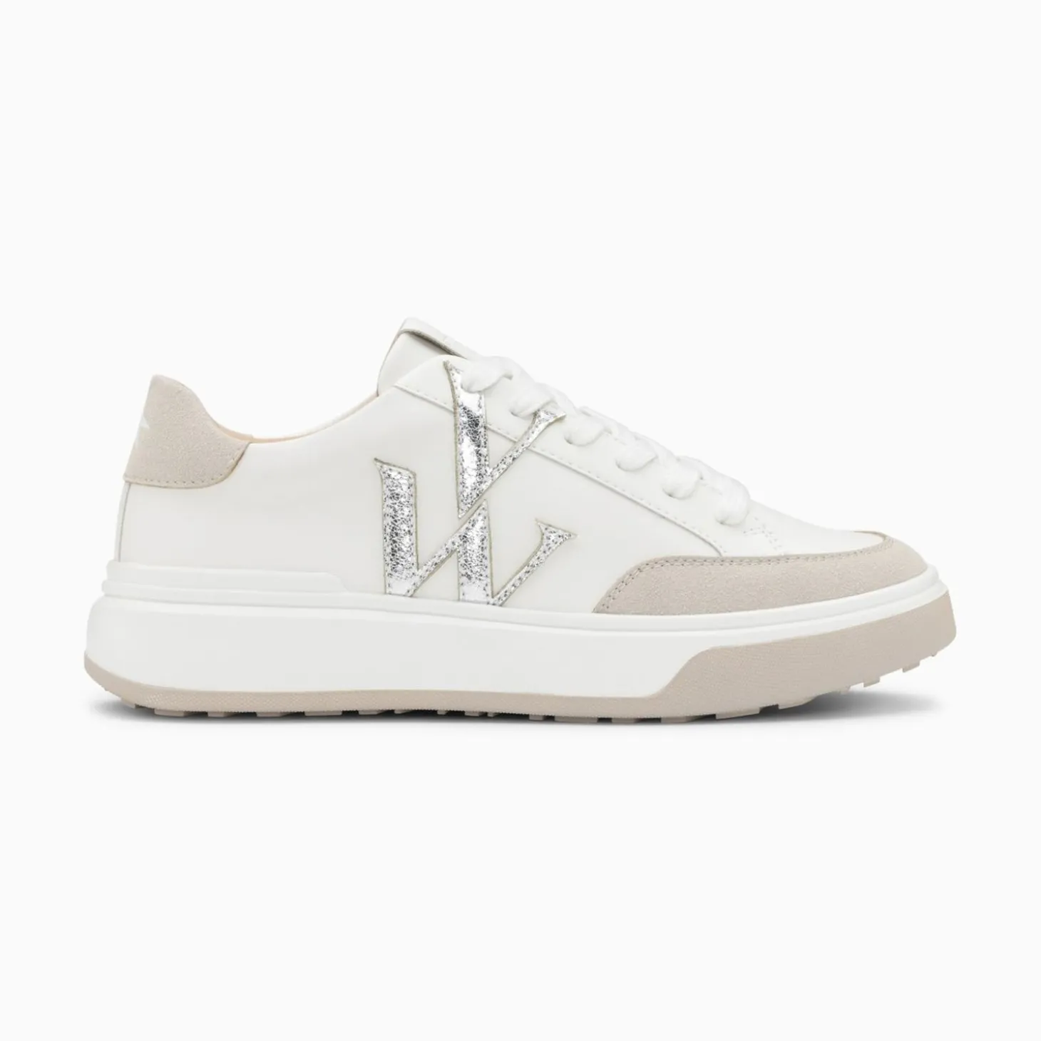 Baskets Monogramme Candice Blanc Et Gris