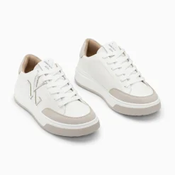 Baskets Monogramme Candice Blanc Et Gris