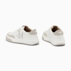 Baskets Monogramme Candice Blanc Et Gris