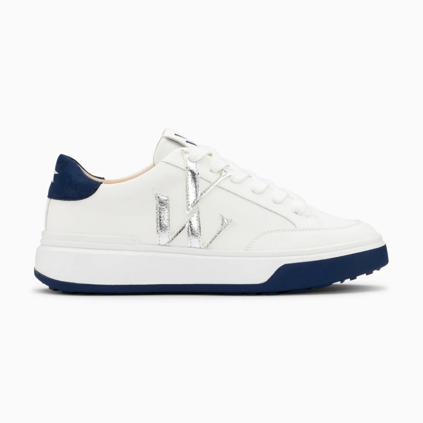 Baskets Monogramme Candice Blanc Et Bleu