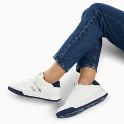 Baskets Monogramme Candice Blanc Et Bleu