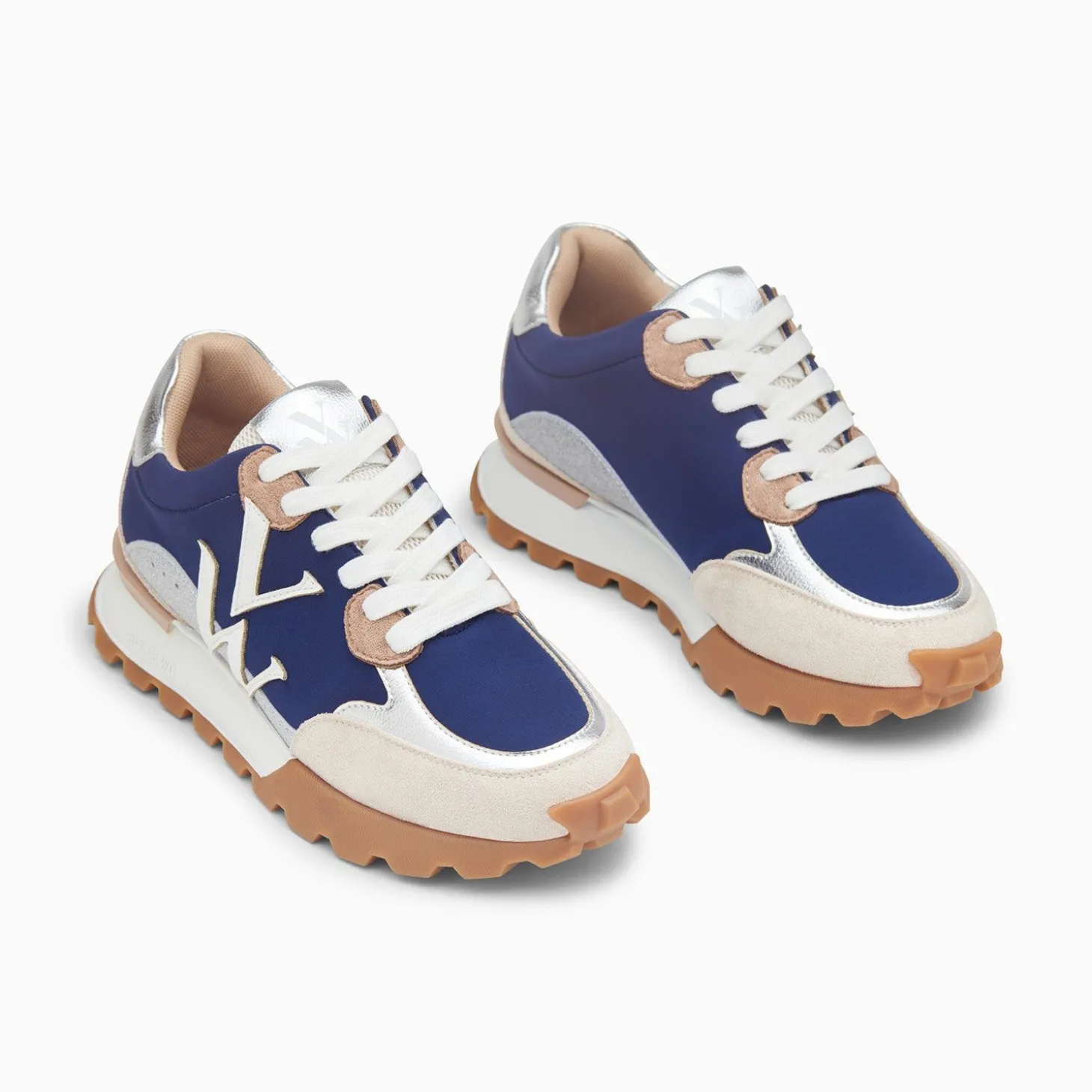 Baskets Monogramme Caterina Bleu A Semelle Running
