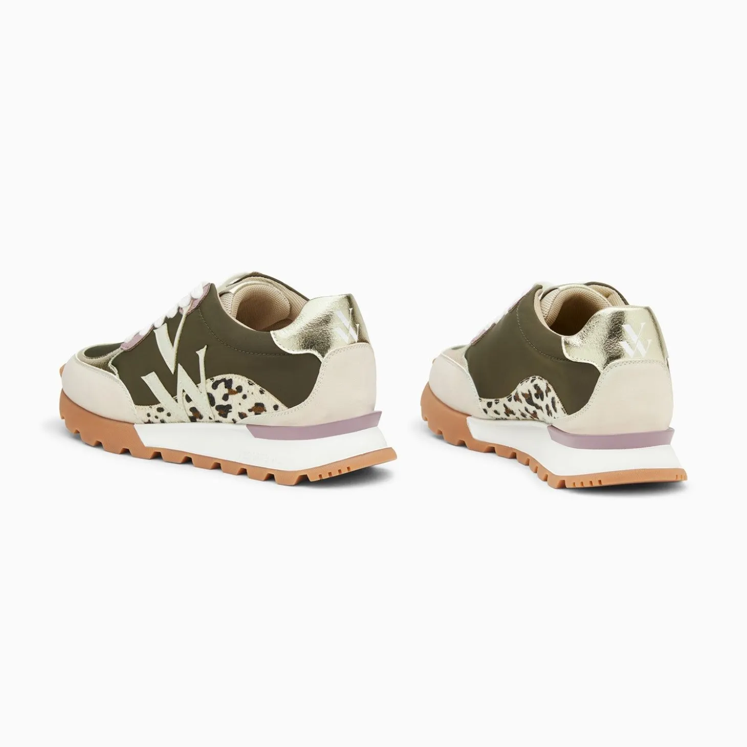 Baskets Monogramme Caterina Kaki A Semelle Running