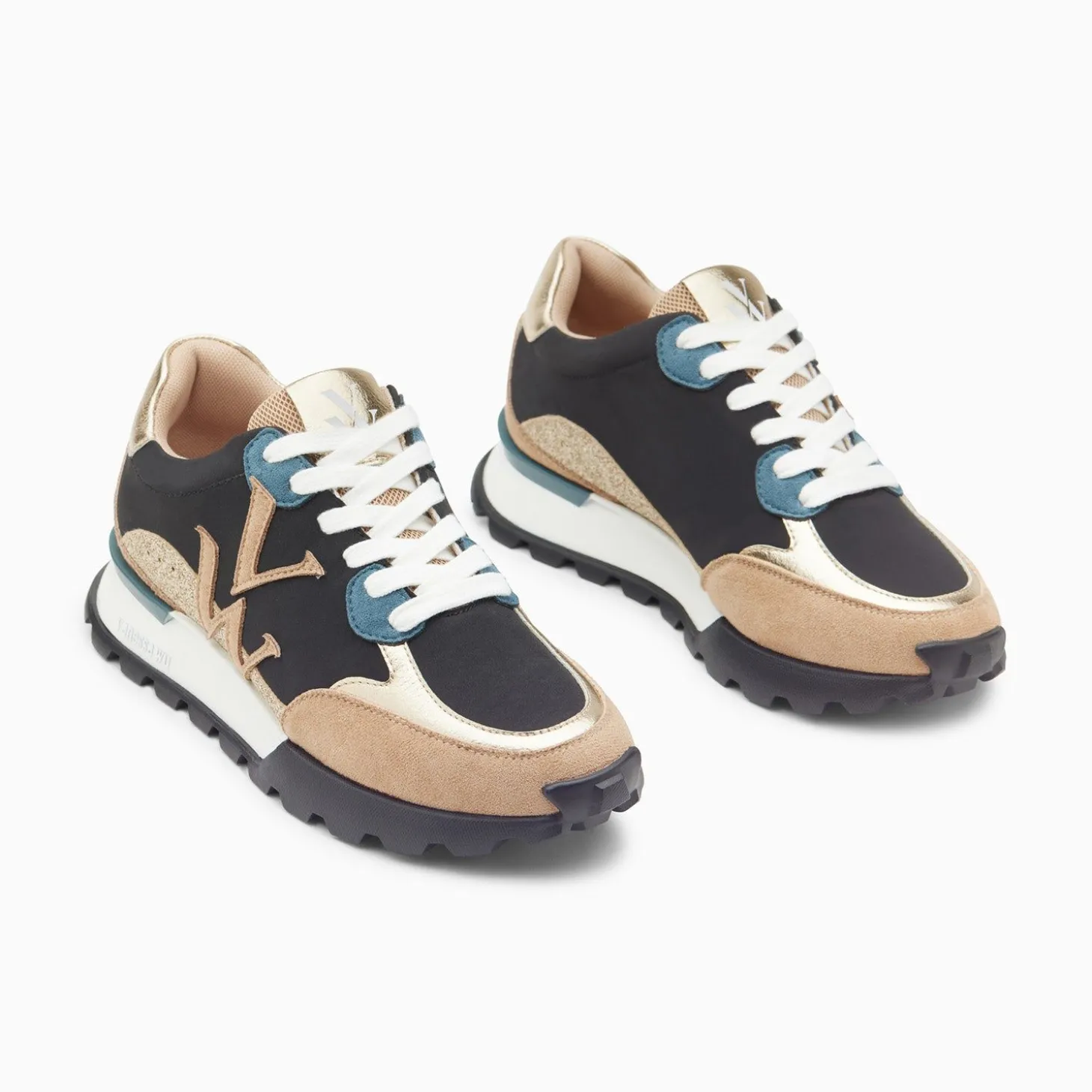 Baskets Monogramme Caterina Noir A Semelle Running
