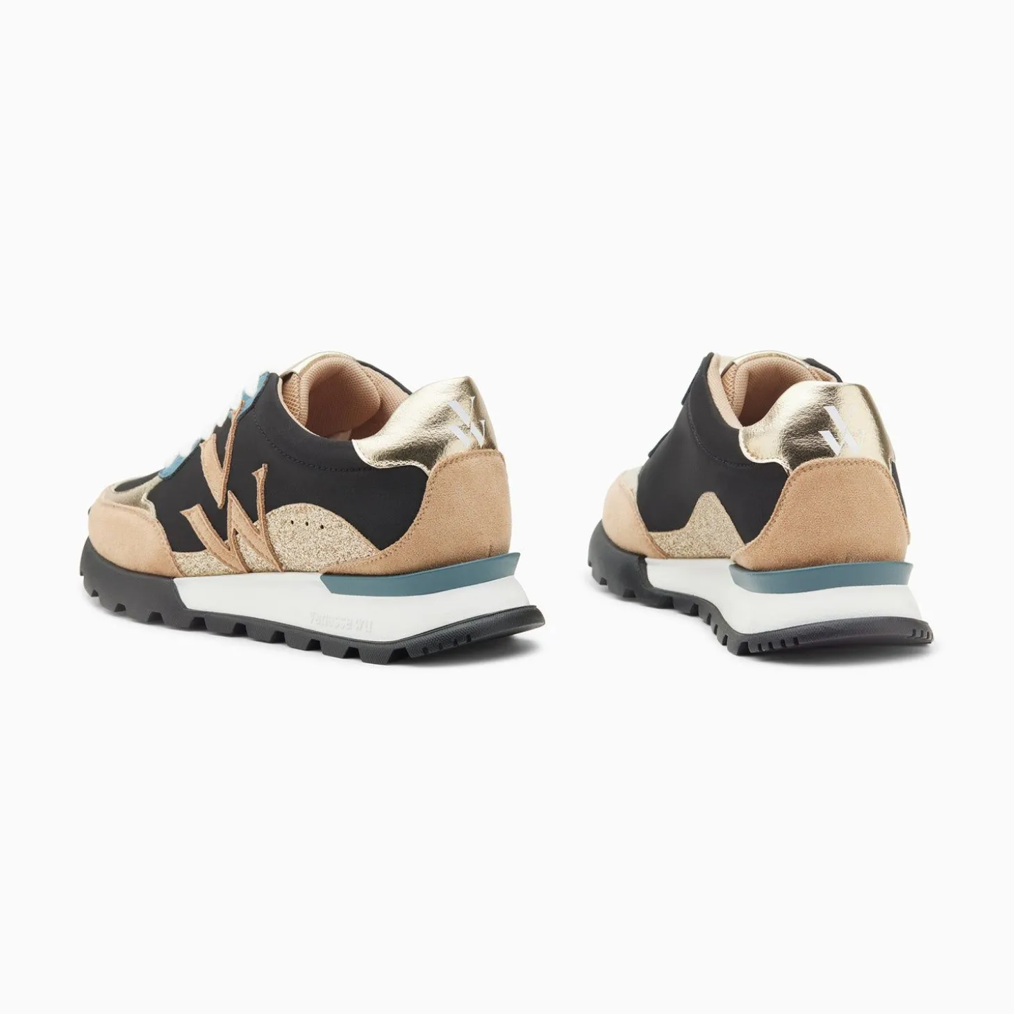 Baskets Monogramme Caterina Noir A Semelle Running