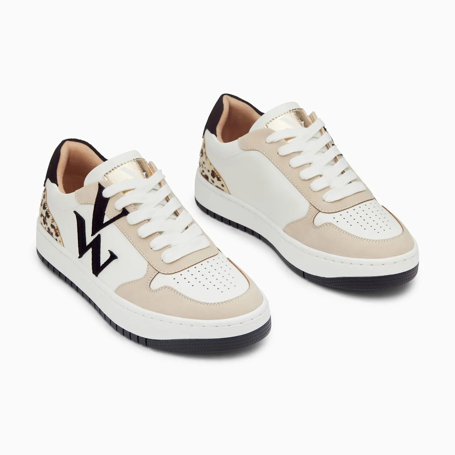 Baskets Monogramme Esmee Blanc Et Noir
