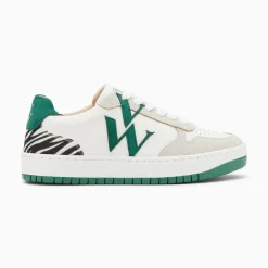 Baskets Monogramme Esmee Blanc Et Vert