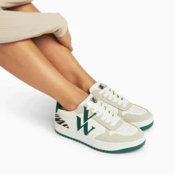 Baskets Monogramme Esmee Blanc Et Vert