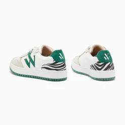 Baskets Monogramme Esmee Blanc Et Vert