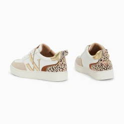 Baskets Monogramme Luna Blanc Et Or