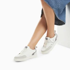 Baskets Monogramme Luna Blanc Et Argent