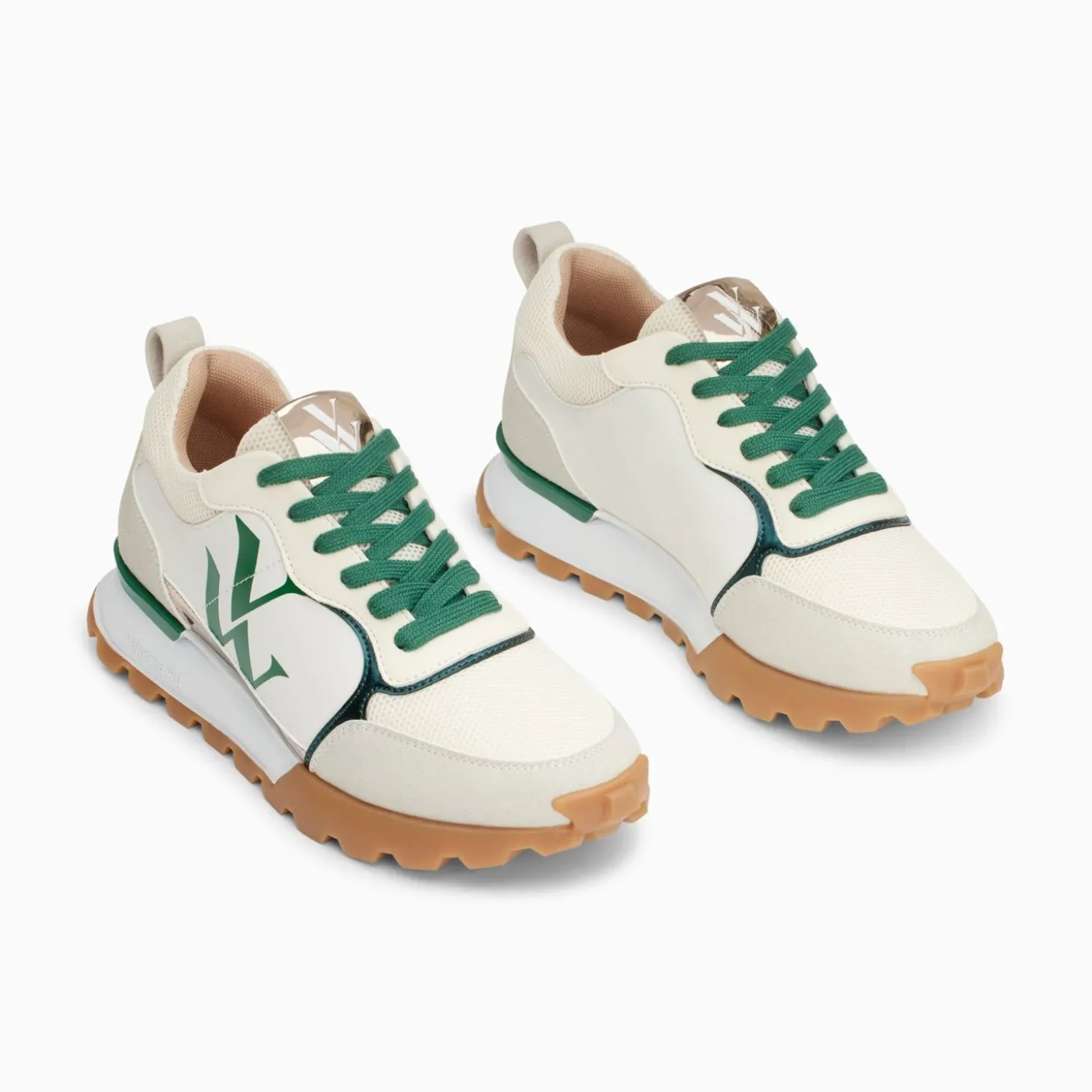 Baskets Monogramme Ombeline Vertes A Semelle Running