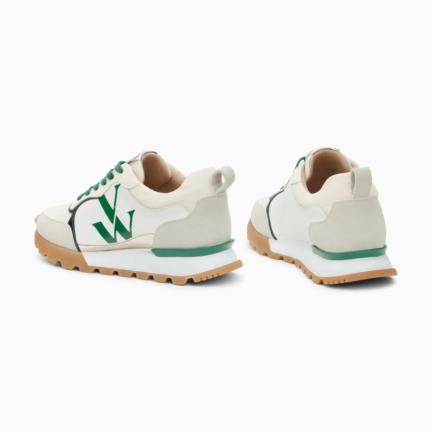 Baskets Monogramme Ombeline Vertes A Semelle Running