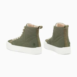 Baskets Montantes Nalya Kaki Matelassees