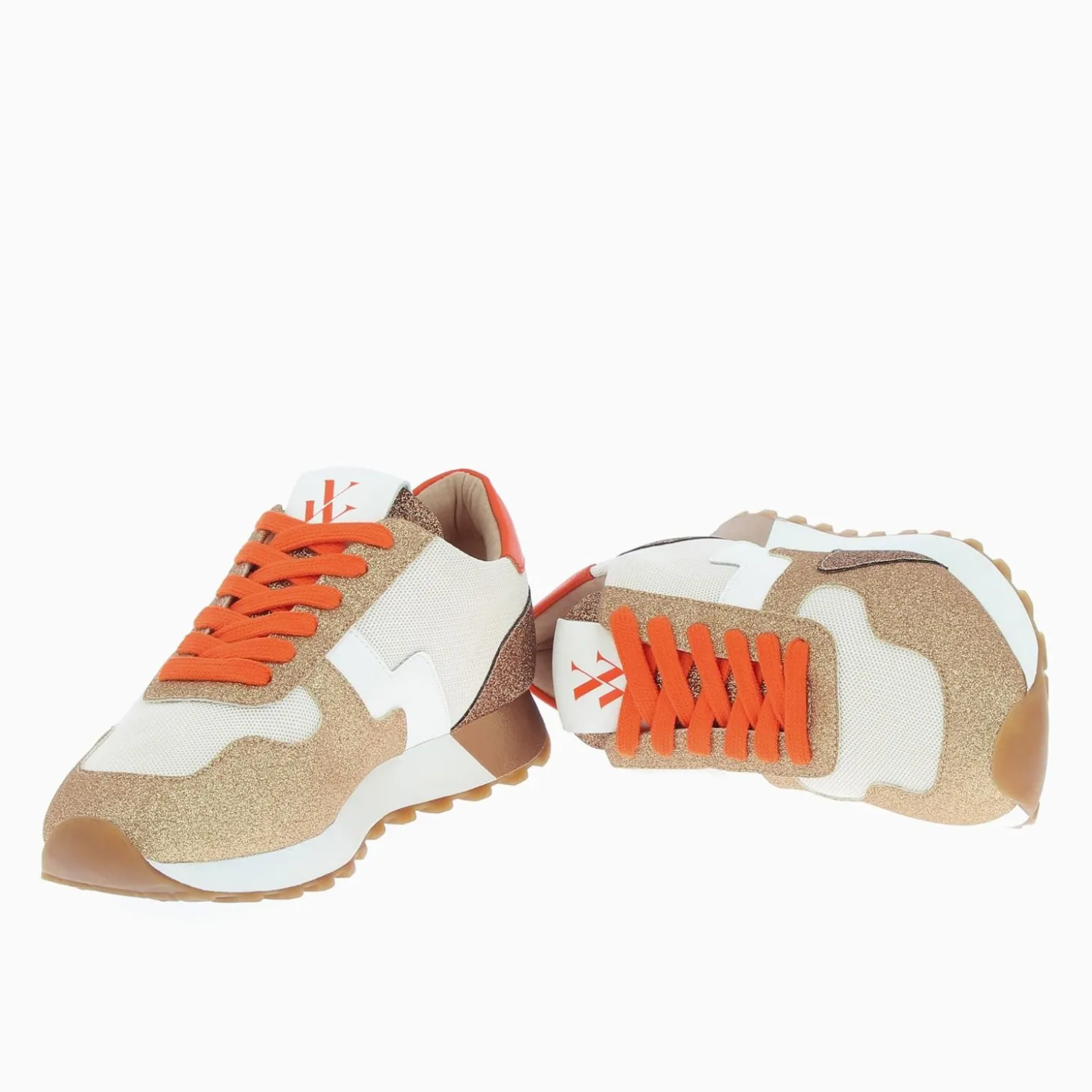 Baskets Natalia Bronze Et Cuivre A Semelle Running