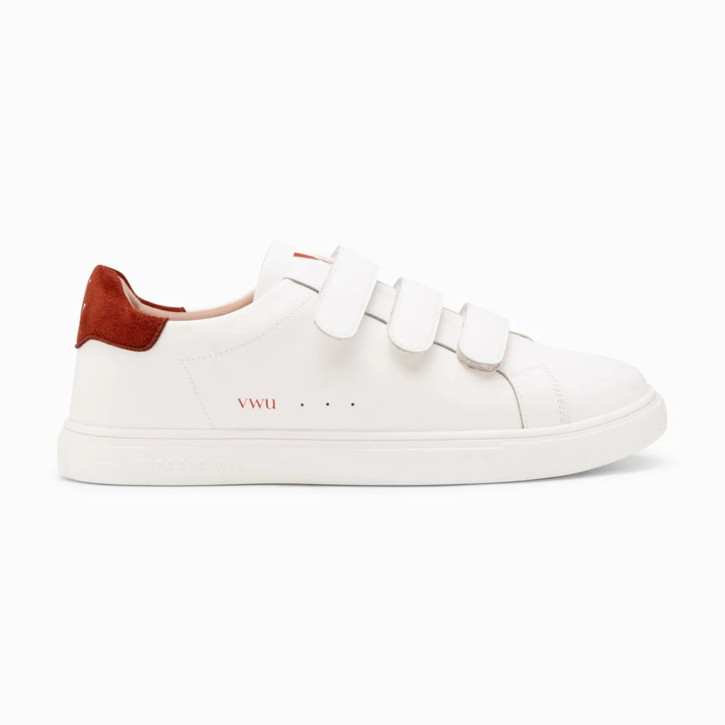 Baskets Nour Blanc Et Marron A Scratchs